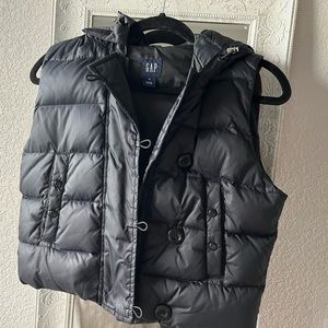 Gab puffer vest navy blue  size S.